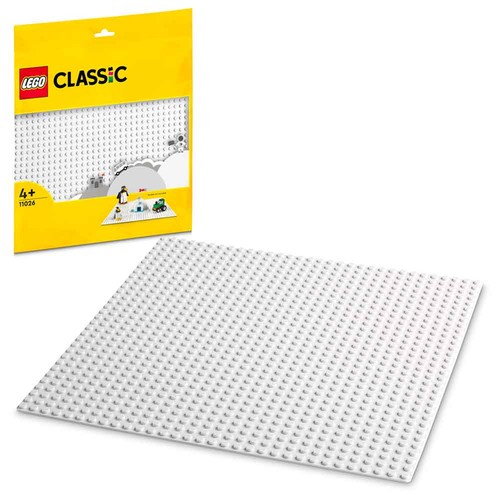 Lego white baseplate 11026 - lego,