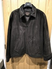 Mens Zara Leather Brown Jacket XL