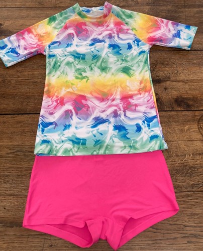 Girls unicorn swim costume - unicorn,