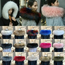 Faux Fox Fur Collar Faux Raccoon Fur Scarf Winter Hood Fur Decor Fake Collar New