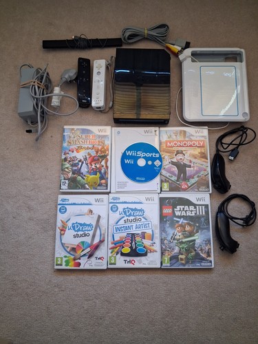 Black wii console - black,