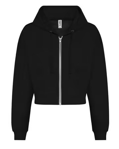 New ladies awdis cropped zip - new,
