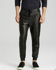 Men's Black Genuine Lambskin