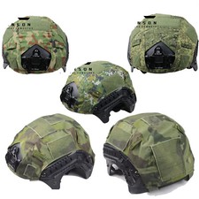 Tactical Military Fast Helmet Cover Skin Big Five-Leaf EMR Russian Camouflage