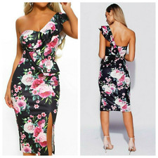 Black Floral Midi Summer