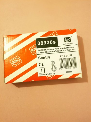 Sentry rcbo type - c, amp