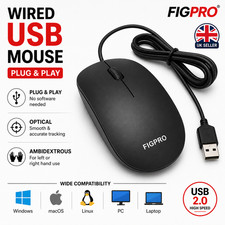 Wired USB Mouse Optical for PC