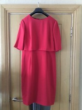 beautiful red Hobbs cape dress