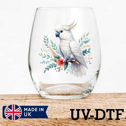 White cockatoo 8pcs dtf - 8pcs,