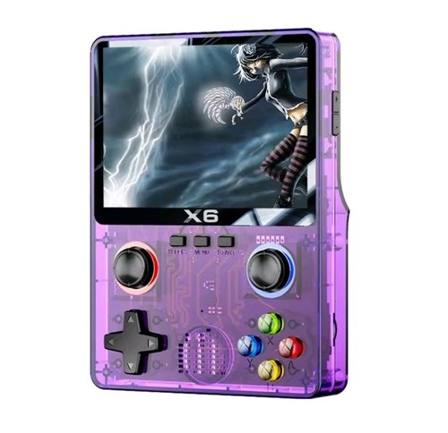 Handheld retro video game - x6,