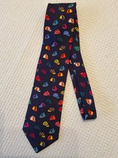 NAVY HORSE RACING TIE 100%