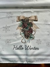 CHRISTMAS TEA TOWEL SET 2 PACK, Traditional Christmas 60cm X 40cm