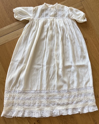 Vintage early 1950s cream silk - early,