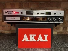 ⭐️RARE VINTAGE AKAI CR-80-SS 8 -TRACK TAPE DECK, JAPAN 1973, SERVICED ⭐️