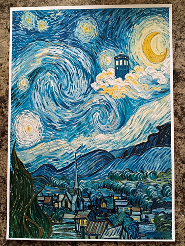 Doctor who tardis starry - who, night