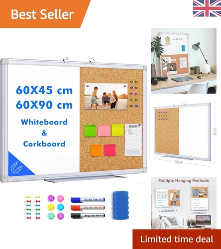 Whiteboard and cork board - and,