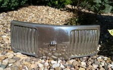 FIREPLACE VINTAGE FRET GUARD DAMPENER DUST GRILL CHROME CAR VANGUARD BUMPER OLD