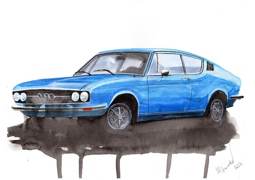 Painting audi 100 coupe - of,