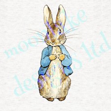 Beatrix Potter Peter Rabbit Isolated Fabric Craft Panels 100% Cotton or Polyster