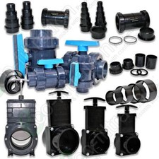 Valterra Slide Gate Valve 1.5" 2" 3" 4" Outlet Genuine Koi Carp Fish Pond Filter