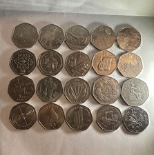 Collectable 50p coins, Various