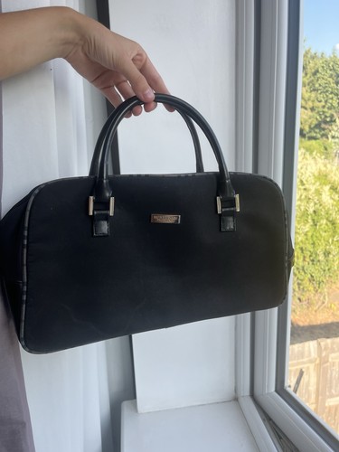 Vintage burberry black leather - black,