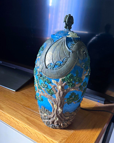 Fantas blue ceramic lidded - blue,