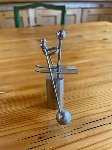 Vintage rocking kinetic skier - rocking,