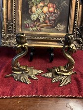 Vintage brass koi fish sea - fish,