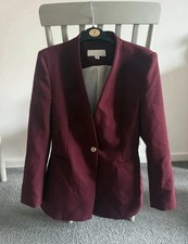 Zara Burgundy Blazer Size