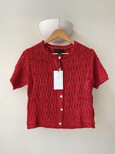 Zara red crochet - crochet, knit