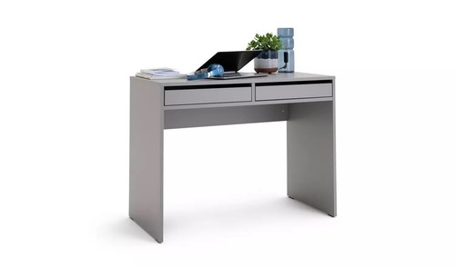 Grey drawer office desk - grey, home