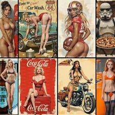 Metal Tin Aluminum Sign Signs 29x20cm 11x8in Plaque man cave Tiki Bar Sexy Girl