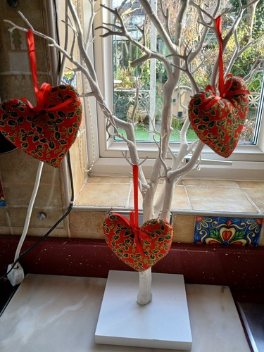 Red heart christmas - red,