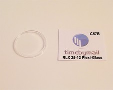 For ROLEX 5500 Plexi-Glass Plastic Watch Crystal Replacement 25-12 New Part C57B