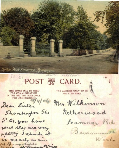 Vintage postcard clifton - postcard,