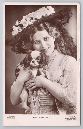 Rppc miss edna - may, actress