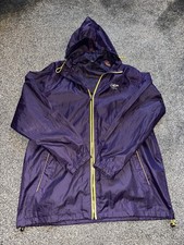 Womens Cotton Traders Jacket, Size Medium, Purple, Waterproof, Hooded, (G2)