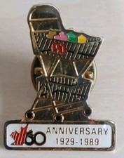 CANADA SAFEWAY Collectors Enamel Pin Badge, Supermarket Advertising c1980s? 20mm