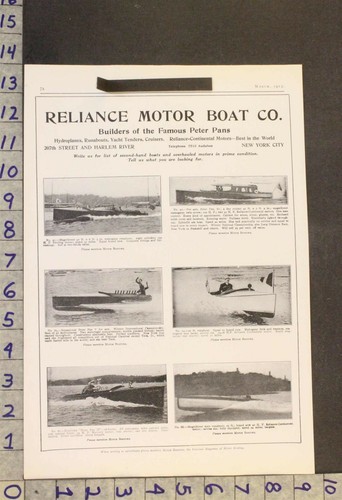 1913 nautical reliance motor - 1913,