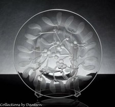 Lalique Crystal 8.5" Mistletoe