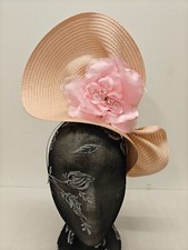 peach pink large straw