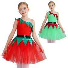 UK Kids Girls Christmas Elf