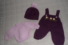 Hand Knitted Dolls Clothes to
