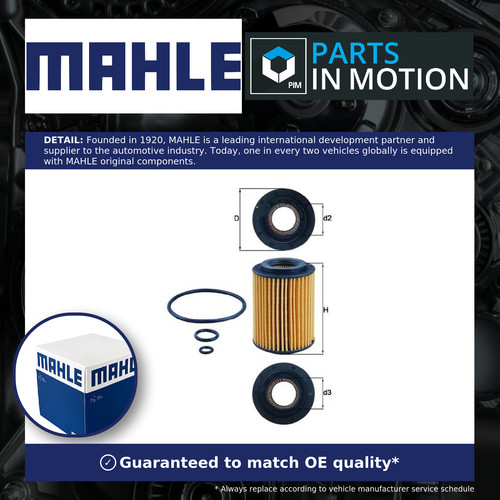 Oil filter ox347d mahle - ox347d,