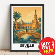 Seville spain travel print - seville,