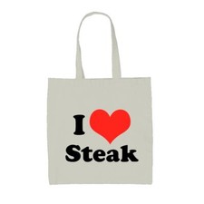 I Love Steak - Canvas Tote Bag