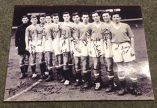 Signed Picture. Manchester United Busby Babes. Copy. Duncan Edwards. Facsimile.