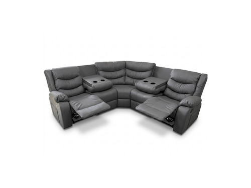 Manual recliner corner - sofa, in