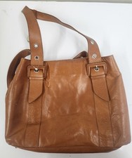 Tula Ladies Brown Leather Buckle Strap Handbag - CG H61